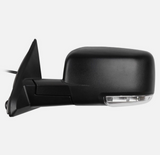 2009 2010 2011 2012 2013 2014 2015 2016 2017 2018 Dodge Ram 1500 2500 Mirrors Set With Turn Signal Power Heated Black Textured Left LH Right RH Driver Passenger