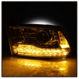 2013 2014 2015 2016 2017 2018 Ram 1500 2500 3500 Chrome Projector Headlights LED Headlamps Set Head Lights Lamps