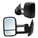 2007 2008 2009 2010 2011 2012 2013 Chevrolet Silverado GMC Sierra 1500 2500 3500 Side Manual Mirrors Tow Dual Arm Sets Left Right