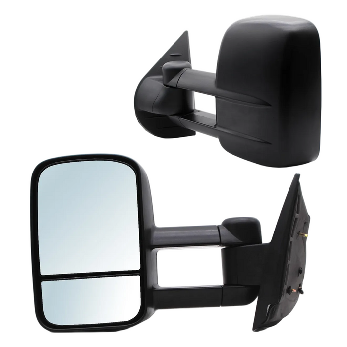 2007 2008 2009 2010 2011 2012 2013 Chevrolet Silverado GMC Sierra 1500 2500 3500 Side Manual Mirrors Tow Dual Arm Sets Left Right