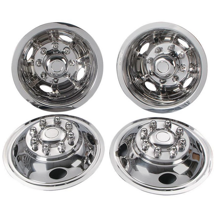 2001-2026 Chevrolet Express GMC Savana 3500 Bolt On Simulators Complete Set Dually Dual Rear Wheel 16
