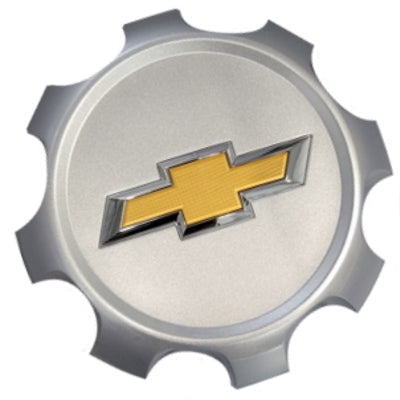 2020 2021 2022 2023 2024 2025 Chevrolet Silverado 2500 3500 20” Silver Wheel Center Hub Cap 84307949 with Gold Emblem