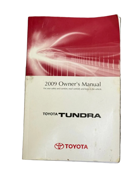 2009 Toyota Tundra Owner'S Manual User Guide
