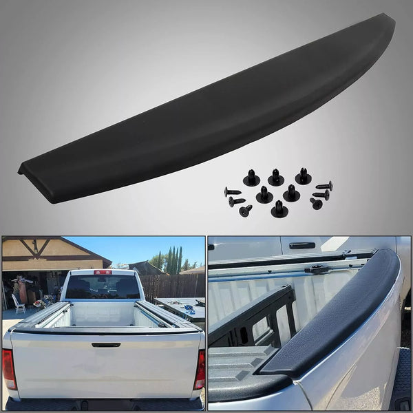 2009 2010 2011 2012 2013 2014 2015 2016 2017 2018 Dodge Ram 1500 2500 3500 Tailgate Molding Cap Spoiler Cover Top Protector Lip Trim