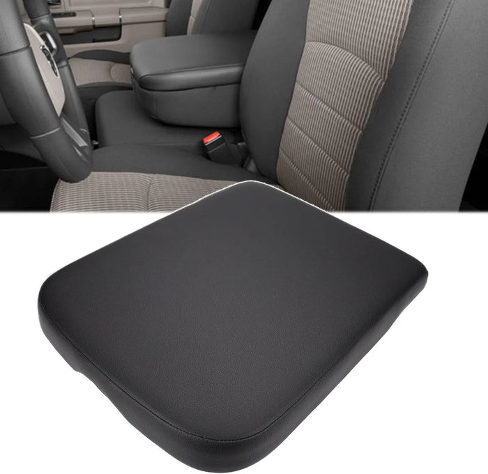 2009-2012 Dodge RAM 1500  2010-2012 Ram 2500 3500 Console Lid Armrest Leather Cover Black
