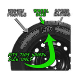 Trim Rings 16 inch Diameter (Pack of 4) Chrome Steel Beauty Rims 16" fit Silverado 3500 Ram 3500 F-350