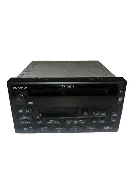 1999 2000 2001 2002 2003 2004 FORD F-250 F-350 AM FM Cassette CD Player Radio Stereo Receiver YU3F-18C868-AA