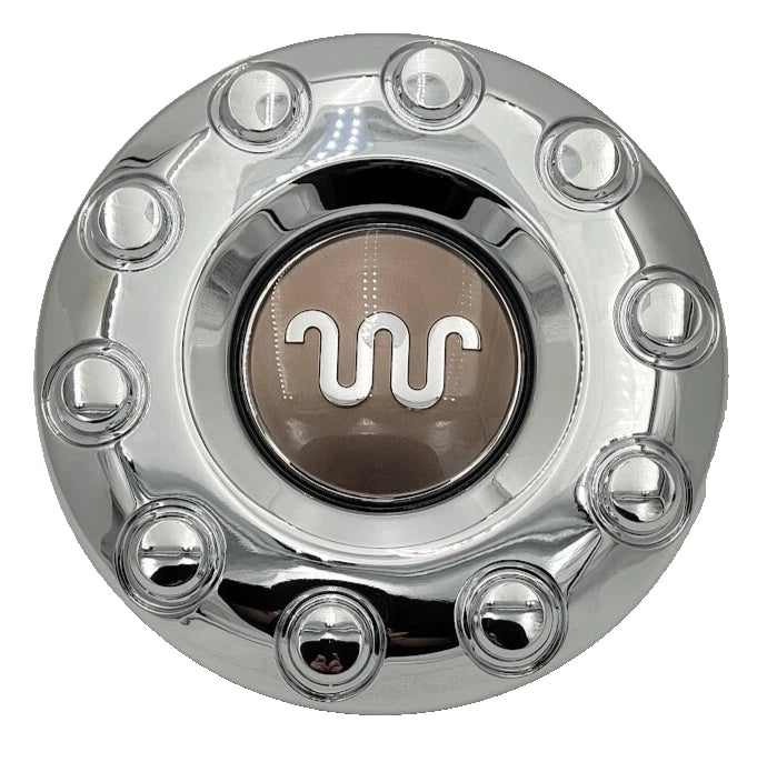 2017 2018 2019 2020 2021 2022 2023 2024 F-450 F-550 King Ranch Front Wheel Chrome Center Hub Cap 4x2