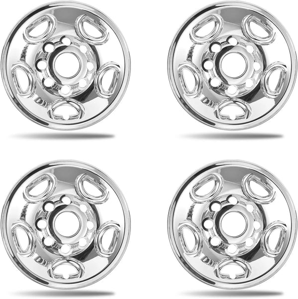 2003-2026 Chevy Express 2500 3500 Chrome 16" Wheel Skins Covers Set Of 4 8-Lug
