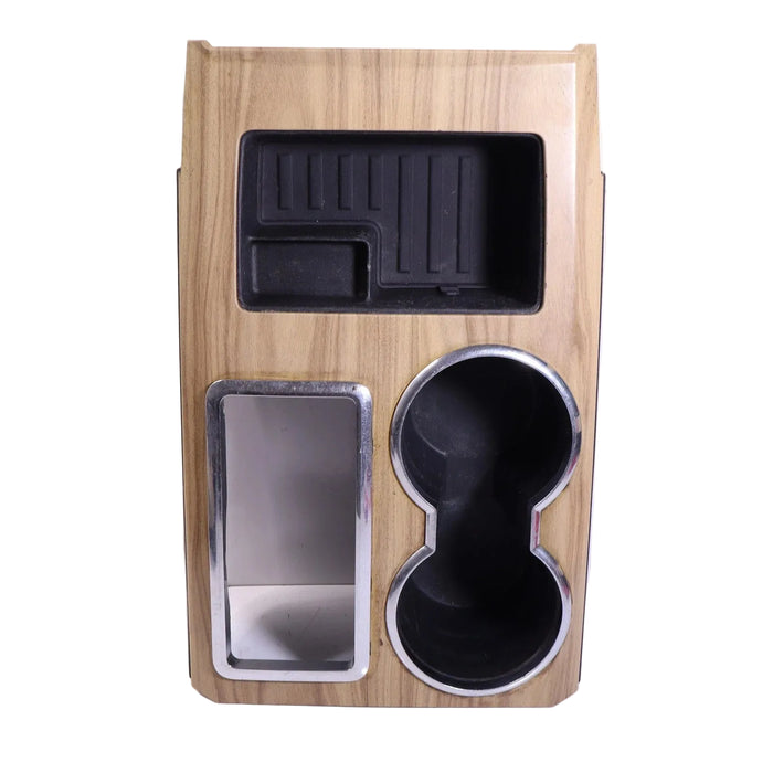 2009 2010 2011 2012 2013 2014 Ford F-150 Center Console Cup Holder Shifter Bezel Trim Woodgrain Wood 9L34-15045A76 BL34-15045A76