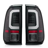 2008-2016 Ford F-250 F-350 F-450 F-550 Black LED Taillights Taillamps Tail Lights Lamps Set Of 2