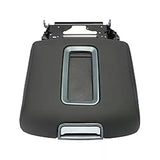 2014-2019 Chevrolet Silverado GMC Sierra 1500 2500 3500 Leather Center Console Armrest Lid Black With Chrome