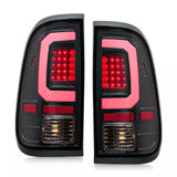 2008-2016 Ford F-250 F-350 F-450 F-550 Black LED Taillights Taillamps Tail Lights Lamps Set Of 2