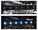 2005 2006 2007 Ford F-250 F-350 F-450 F-550 Headlamps Headlights Set of 2 Black LED