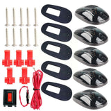 2003-2018 Dodge RAM 1500 2500 3500 Cab Smoked Lens LED Rooftop Running Marker Light Kit Amber