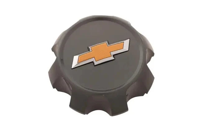 2020 2021 2022 2023 2024 2025 2026 Chevrolet Silverado 2500 3500 20” Grey Charcoal Wheel Center Hub Cap 84560570 84307949 With Gold Emblem