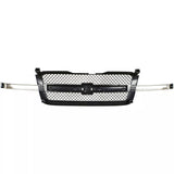 2003 2004 2005 2006 2007 Chevy Silverado Pickup 1500 2500 3500 Avalanche Chrome Grille W/ Black Inserts