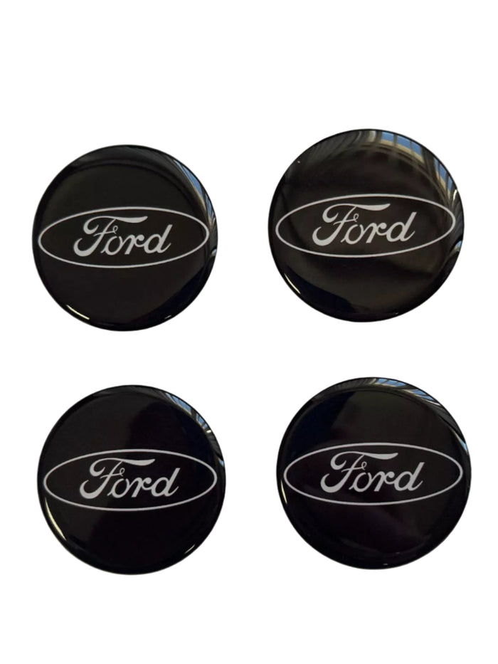 Large Simulator Ford Simulators Center Wheel Cap Self-Adhesive Emblems Rims Logo Stickers Black 70Mm