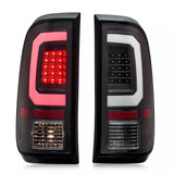 2008-2016 Ford F-250 F-350 F-450 F-550 Black LED Taillights Taillamps Tail Lights Lamps Set Of 2