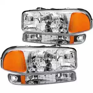 1999 2000 2001 2002 2003 2004 2005 2006 GMC Sierra Yukon XL 1550 2500 Headlights Headlamps Bumper Lamps