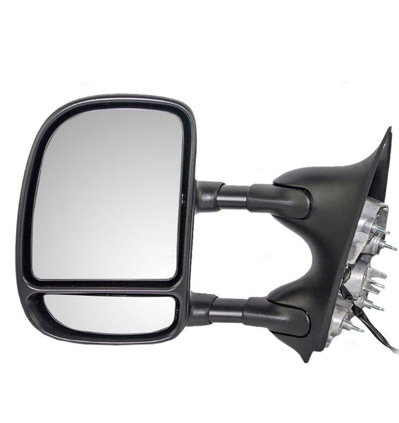 Ford Super Duty 1999-2007 F-250 F-350 Excursion Pickup Truck of Telescopic Power Tow Side View Power Mirror with Dual Arms Left LH Driver