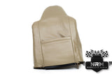 2002-2007 Ford F-250 F-350 Lariat/FX4/XLT Left Driver Lean Back Seat Cover Leather Parchment Tan
