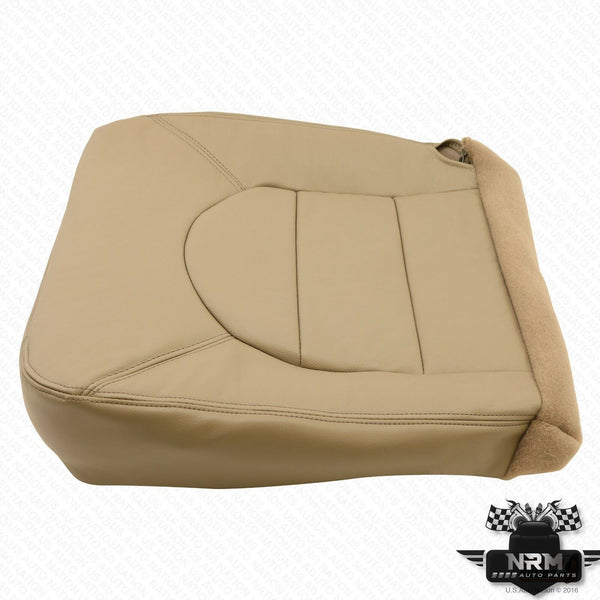 2000 Ford F-250 F-350 F-450 F-550 Lariat Left Side Seat Cover Leather Medium Parchment Tan