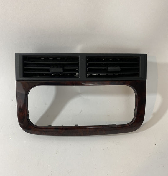 1999 - 2004 Jeep Grand Cherokee Radio Dash Trim Wood Grain Bezel Vent