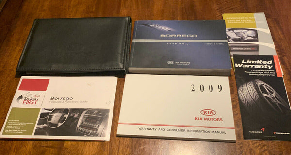 2009 Kia Borrego Owners Manual with Case User Guide