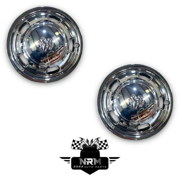 2003-2018 Dodge Ram 3500 Front Wheel Center Hub Cap & Simulator 4 Piece Chrome