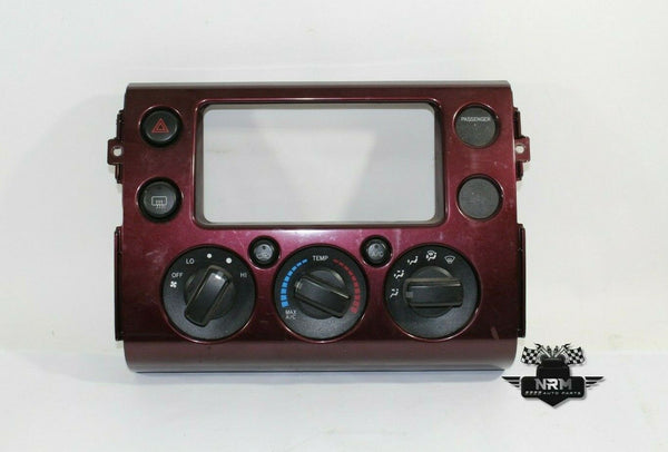 07-10 Toyota FJ Cruiser Climate Control Panel Temperature Unit A/C Heater Maroon