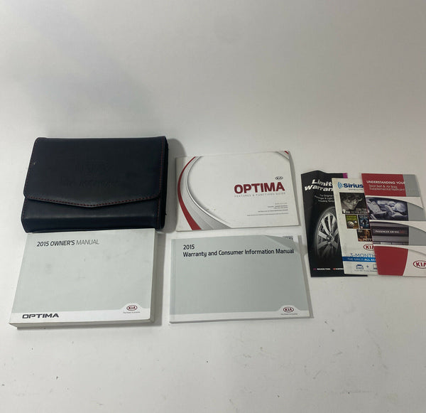 15 Kia Optima Owners Manual User Guide w/ Case