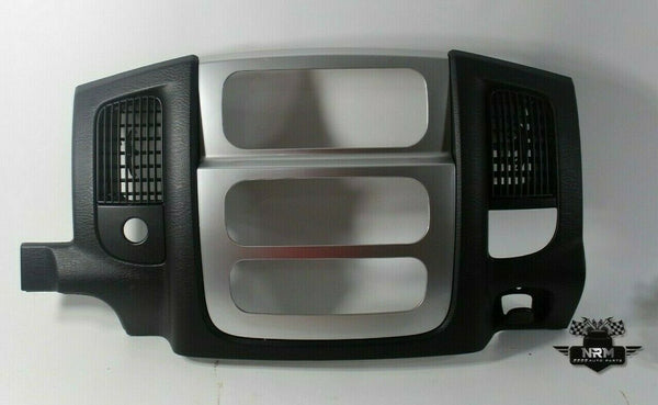 2002 2003 2004 2005 Dodge Ram 1500 2500 3500 Front Dash Radio Bezel Black Silver Trim