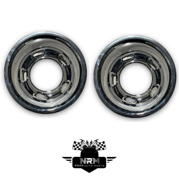 2003 - 2018 Dodge Ram 3500 Rear Wheel Hub Cap Simulator 2 Piece Chrome