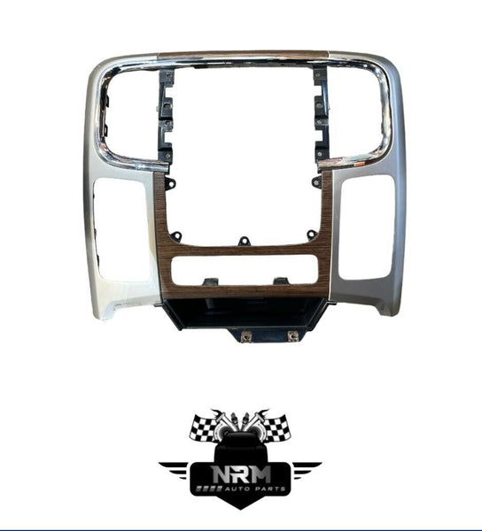 2013-2018 Ram 1500 2500 3500 Dash Center Console Trim Bezel Silver/Woodgrain