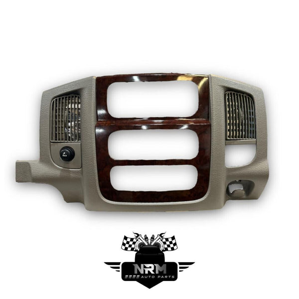 2002-2005 Dodge Ram 1500 2500 Radio Dash Bezel Vent Tan/Woodgrain 5gv53trmaa