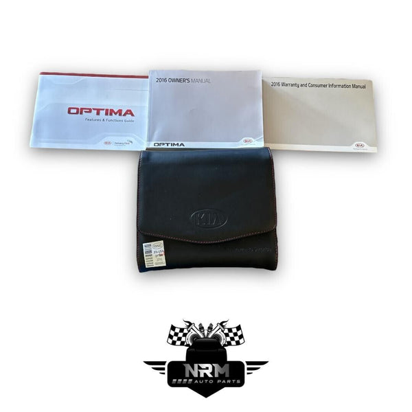 2016 Kia Optima Sedan Owners Manual Handbook Set with Case