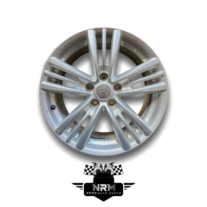 2009 INFINITI G37 17X7-1/2 10 Slot Spoke Alloy Wheel OEM Original D03001NF8A