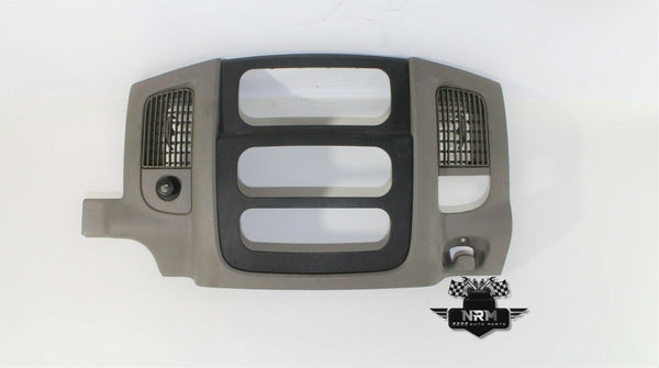 02 03 04 05 Dodge Ram 1500 2500 3500 Center Dash Radio Bezel Trim Tan Control