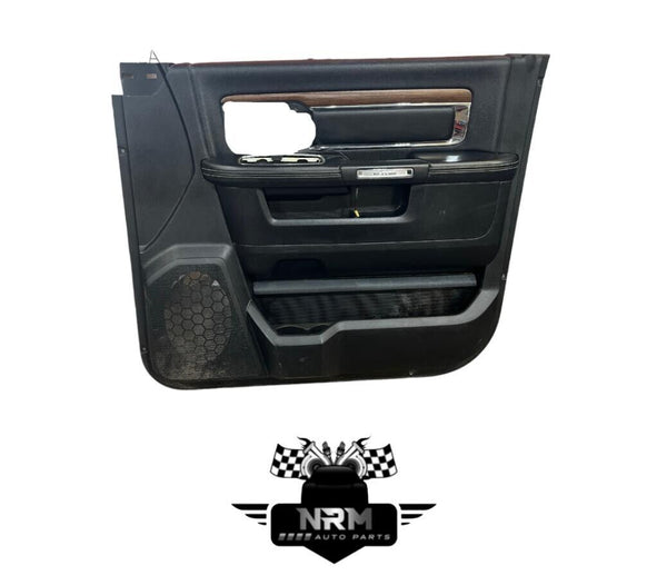 2015-2016 Ram 1500 2500 3500 4500 5500 Front Right Door Panel Black/Woodgrain