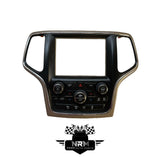 2014 2015 Jeep Grand Cherokee Dual Zone AC Climate Control Radio Bezel 8.4" w/ park assist, rear only, pre-crash system (full speed forward collision warning) 5091842AF