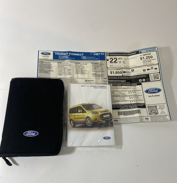 17 Ford Transit Connect User Guide Owner's Manual with Case Sealed