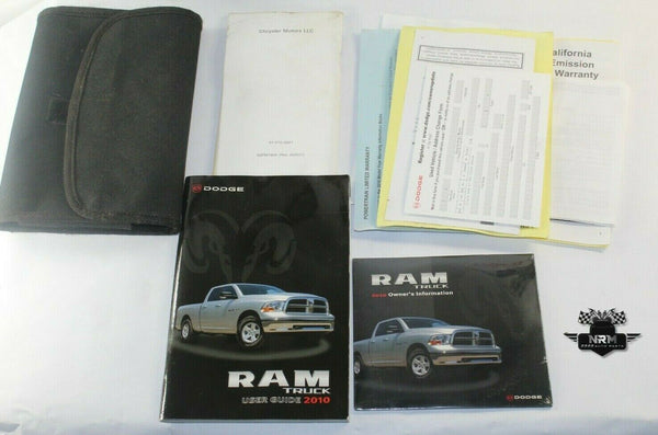 2010 Dodge Ram Truck 1500 2500 3500 Gas Owner's User Guide w/ Case