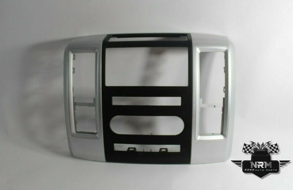 09 10 11 12 Dodge Ram 1500 2500 3500 Center Dash Radio Bezel Trim Silver OEM