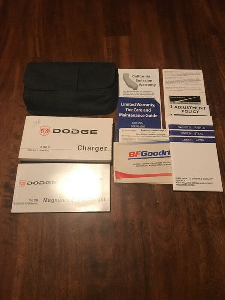 2008 Dodge Charger User Guide Owner's Manual w/ Case