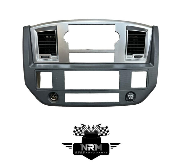 2007-2010 Dodge Ram 1500 2500 3500 Instrument Dash Bezel Silver/Grey  5KR601DHAA