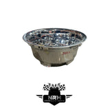 2019 - 2023 Dodge 3500 Rear Wheel Hub Cap Simulator 1 Piece Chrome