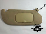 06 07 08 09 Ford Explorer Sun Visor RH Passenger Right Tan Mirror Lights