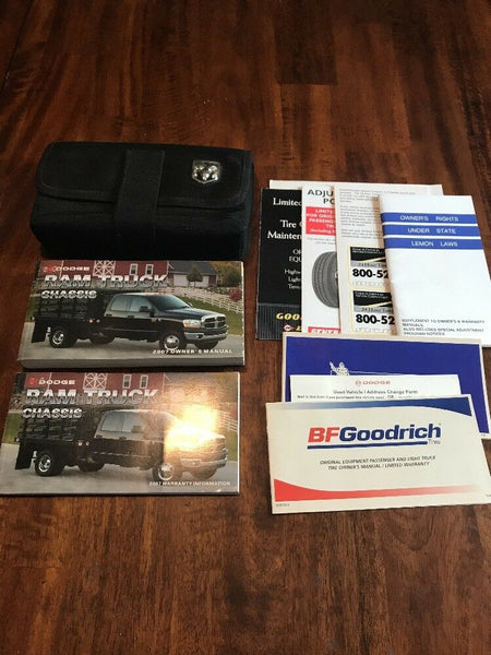 2007 Ram Truck Cab & Chassis 2500 3500 User Guide Owner's Manual w/ Case