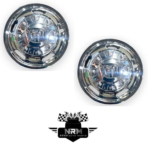 2019-2023 Ram 3500 Front Wheel Center Hub Cap & Simulator 4 Piece Chrome